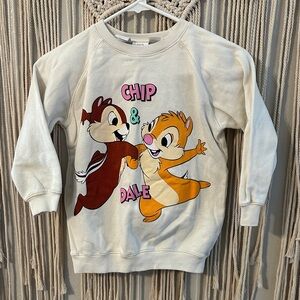 Zara Cream Chip & Dale Kids Sweatshirt
